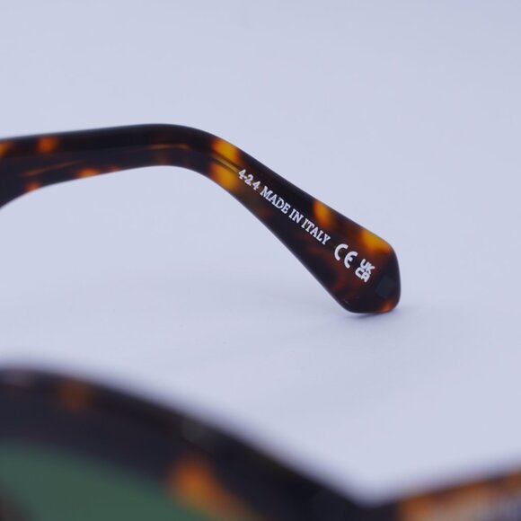 ?️New Off-White OERI138 CHARLOTTE 6055 Sunglasses - Havana Frame, Green Lenses main image 4